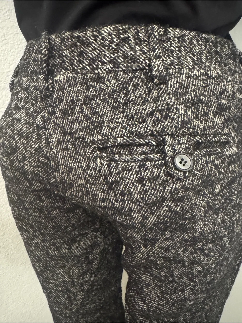 Gucci Black and Gray Tweed Men's Dress Pants